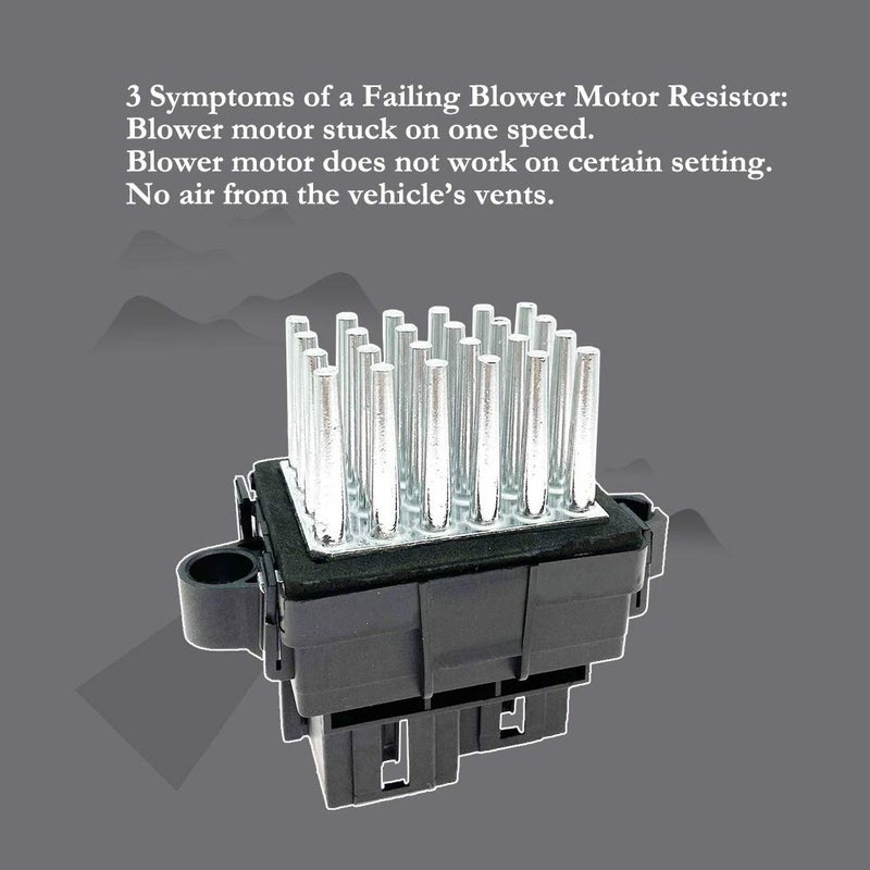 Merlibugo HVAC Blower Motor Resistor Control Module Fits Buick Cadillac GMC Hummer Pontiac Saturn Replace 15-81638 13501703 15141283 1580863 1581638 4P1594 - Image 3